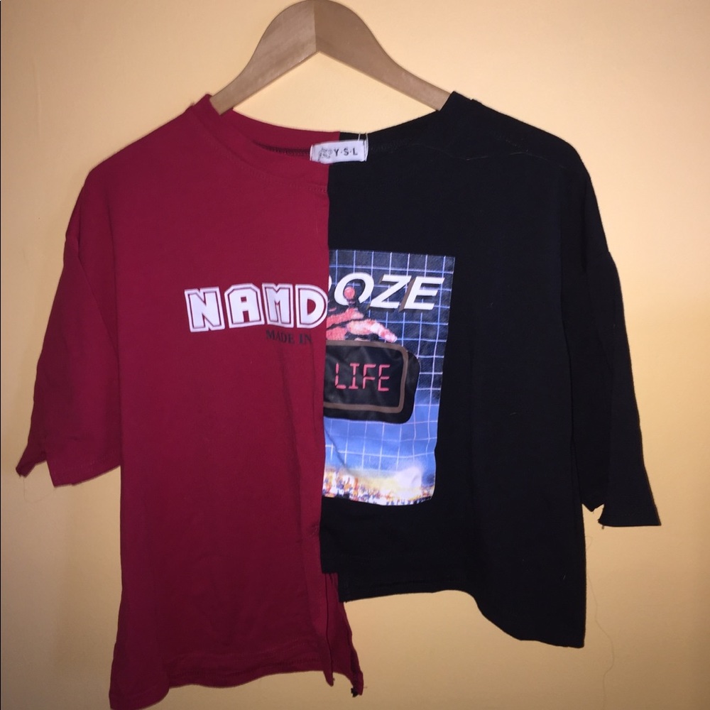 Cool Half and Half crop top